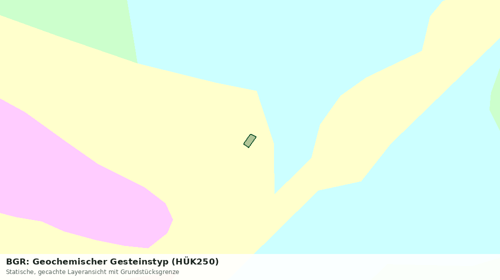 Statische Kartenansicht: BGR: Geochemischer Gesteinstyp (HÜK250)