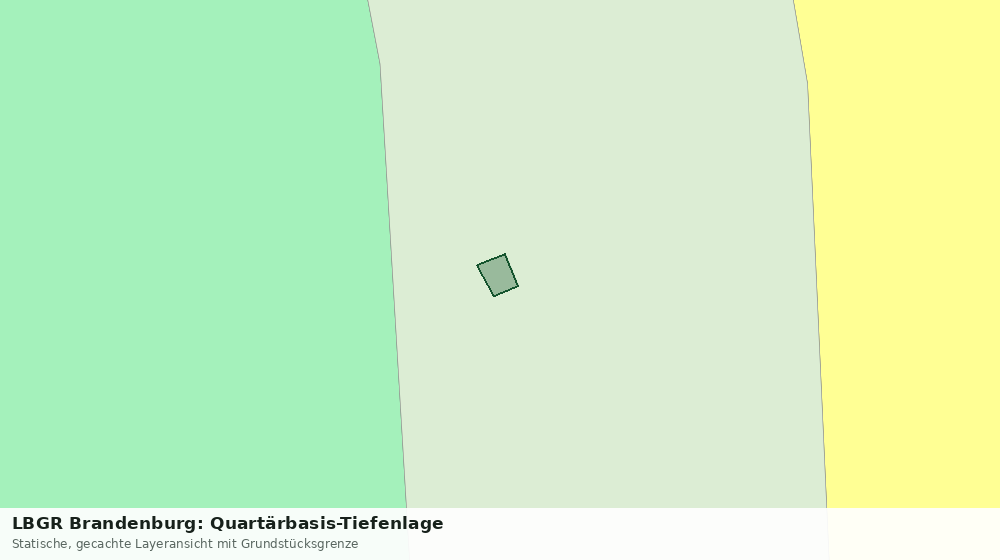 Statische Kartenansicht: LBGR Brandenburg: Quartärbasis-Tiefenlage