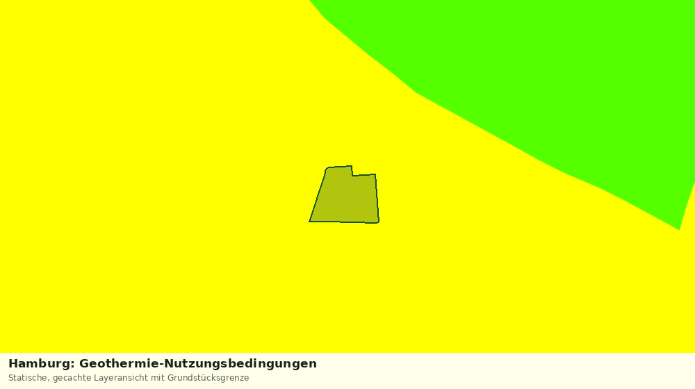 Statische Kartenansicht: Hamburg: Geothermie-Nutzungsbedingungen