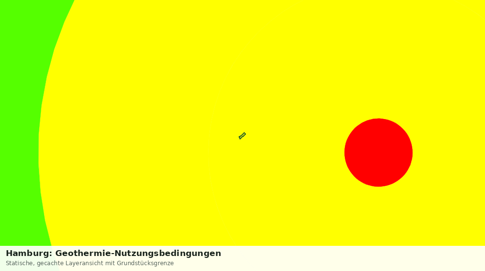 Statische Kartenansicht: Hamburg: Geothermie-Nutzungsbedingungen