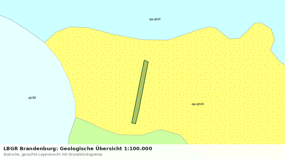 Statische Kartenansicht: LBGR Brandenburg: Geologische Übersicht 1:100.000