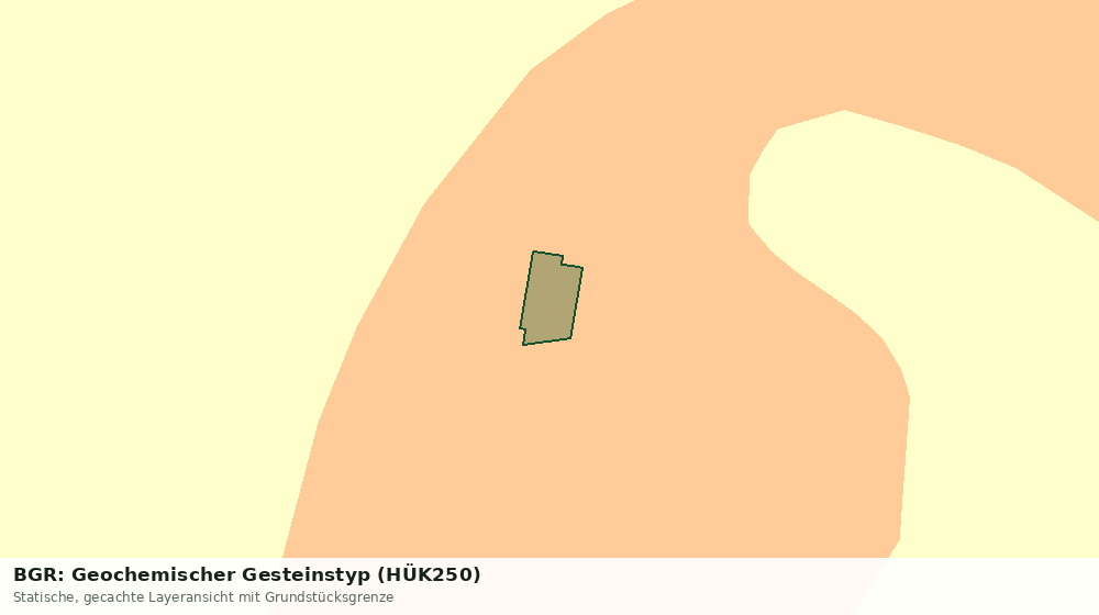 Statische Kartenansicht: BGR: Geochemischer Gesteinstyp (HÜK250)