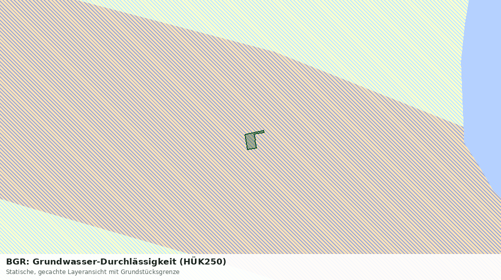 Statische Kartenansicht: BGR: Grundwasser-Durchlässigkeit (HÜK250)