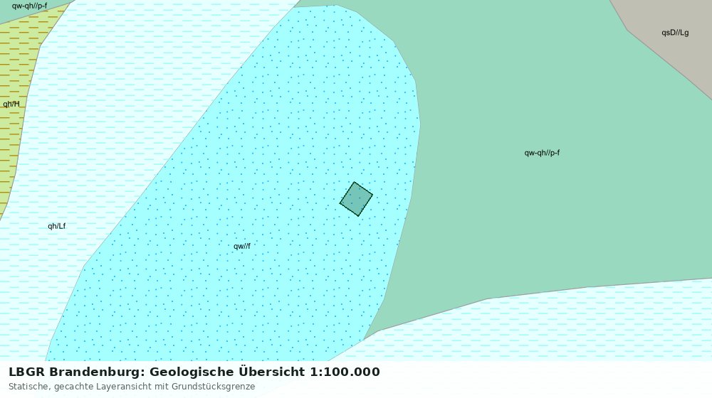 Statische Kartenansicht: LBGR Brandenburg: Geologische Übersicht 1:100.000