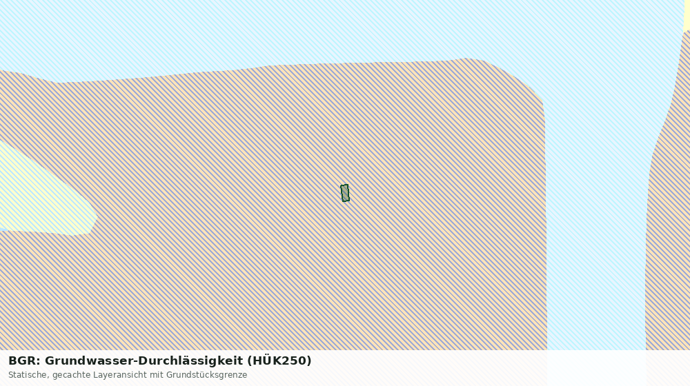 Statische Kartenansicht: BGR: Grundwasser-Durchlässigkeit (HÜK250)