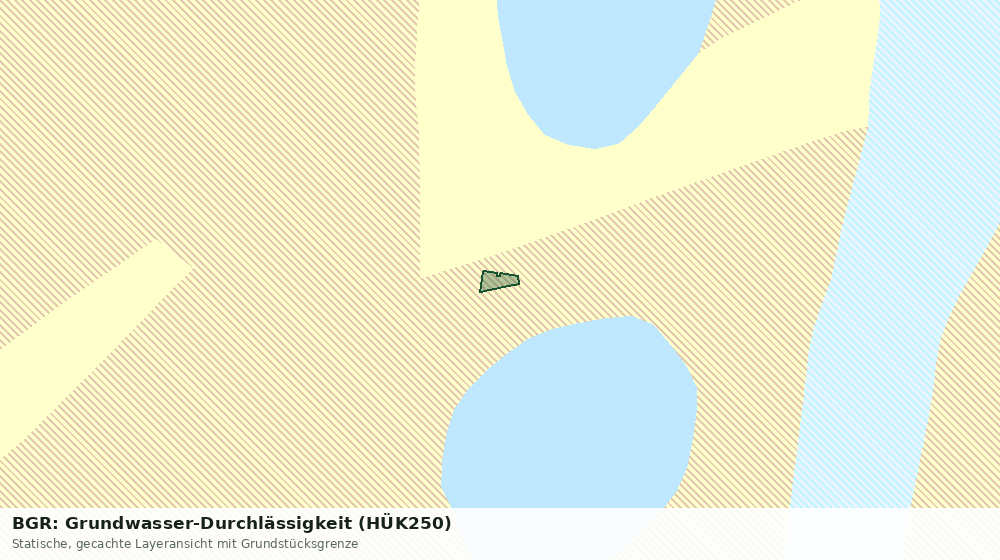 Statische Kartenansicht: BGR: Grundwasser-Durchlässigkeit (HÜK250)