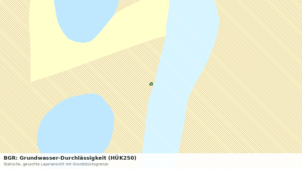Statische Kartenansicht: BGR: Grundwasser-Durchlässigkeit (HÜK250)