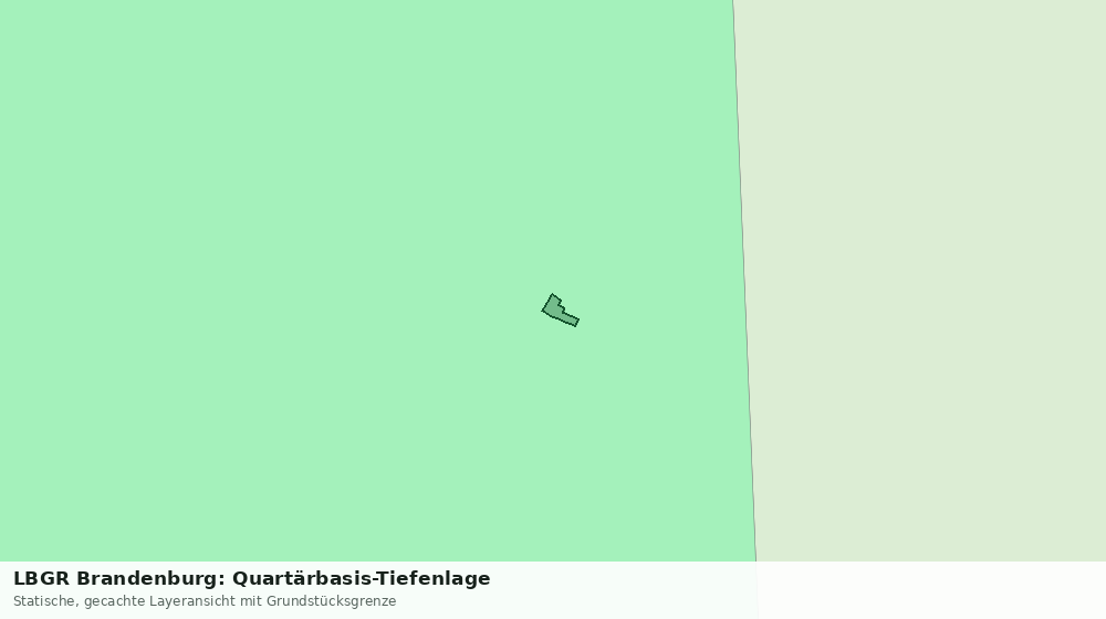 Statische Kartenansicht: LBGR Brandenburg: Quartärbasis-Tiefenlage