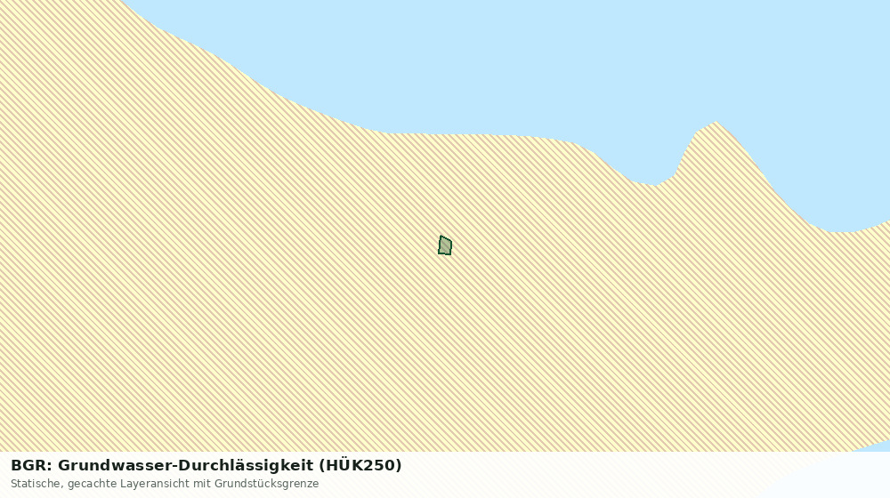 Statische Kartenansicht: BGR: Grundwasser-Durchlässigkeit (HÜK250)