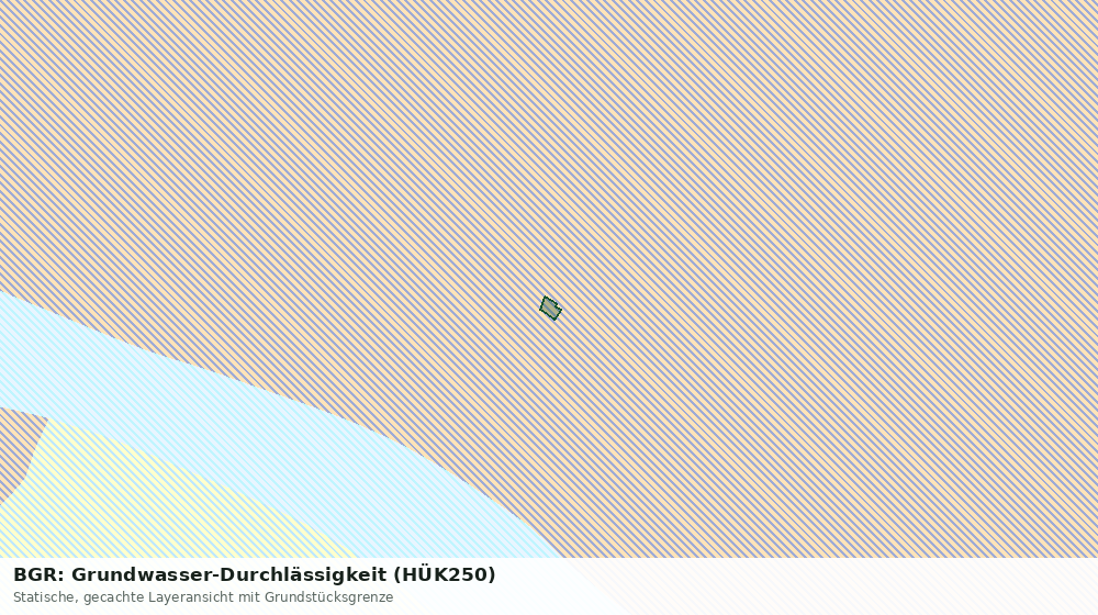 Statische Kartenansicht: BGR: Grundwasser-Durchlässigkeit (HÜK250)