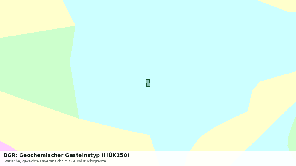 Statische Kartenansicht: BGR: Geochemischer Gesteinstyp (HÜK250)