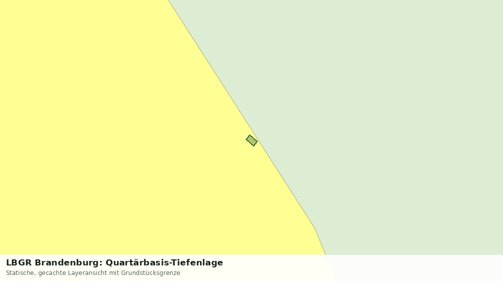 Statische Kartenansicht: LBGR Brandenburg: Quartärbasis-Tiefenlage
