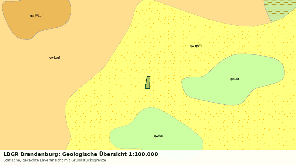 Statische Kartenansicht: LBGR Brandenburg: Geologische Übersicht 1:100.000