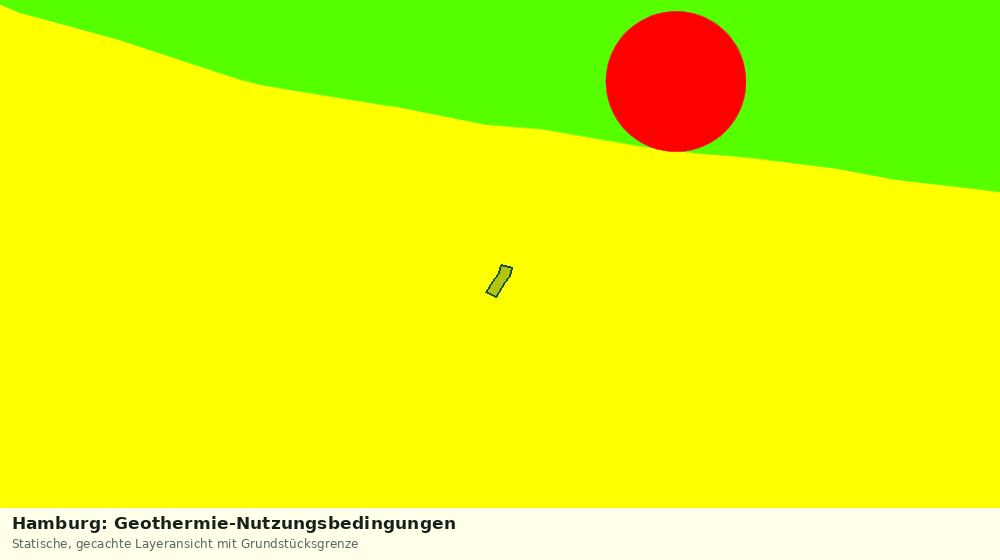 Statische Kartenansicht: Hamburg: Geothermie-Nutzungsbedingungen