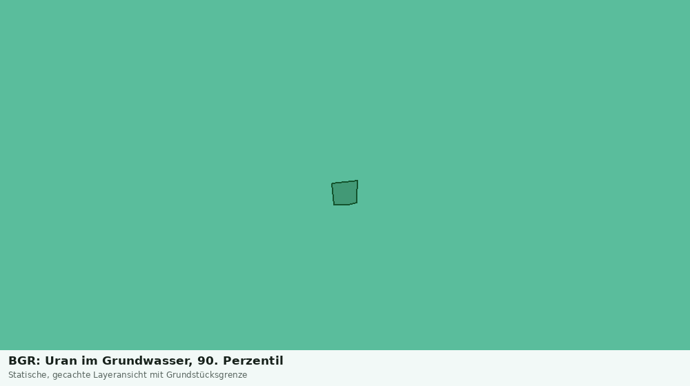 Statische Kartenansicht: BGR: Uran im Grundwasser, 90. Perzentil