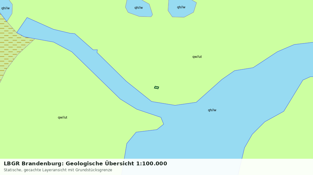 Statische Kartenansicht: LBGR Brandenburg: Geologische Übersicht 1:100.000