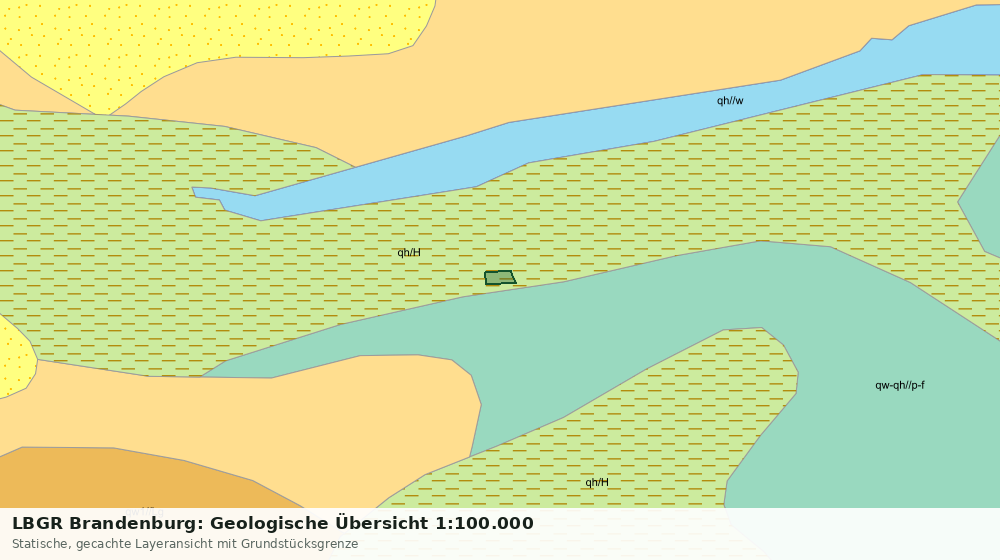 Statische Kartenansicht: LBGR Brandenburg: Geologische Übersicht 1:100.000