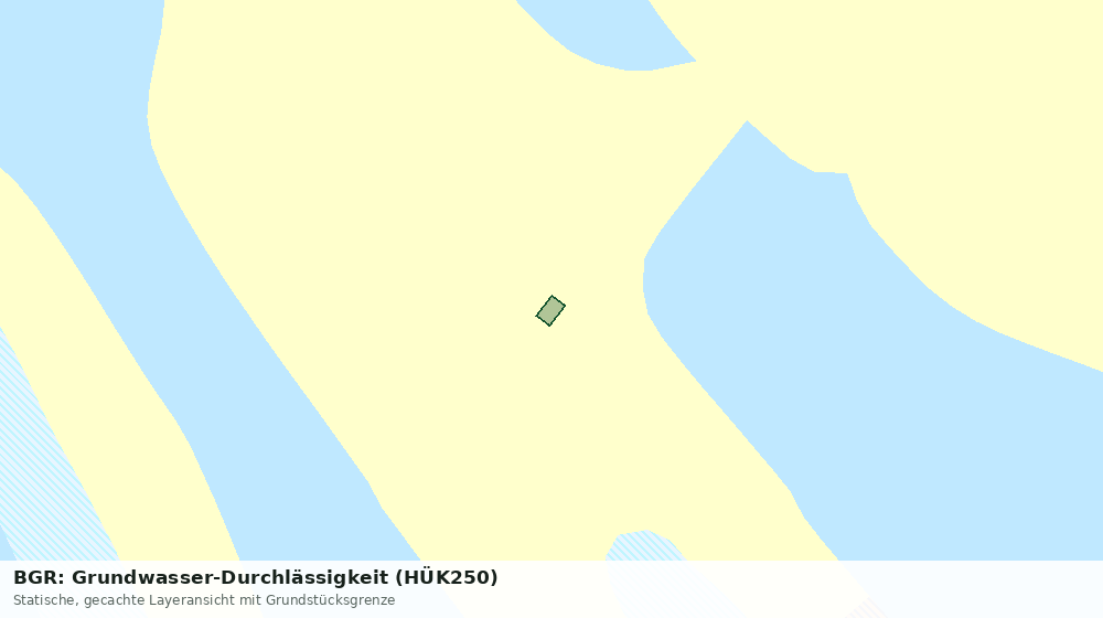 Statische Kartenansicht: BGR: Grundwasser-Durchlässigkeit (HÜK250)
