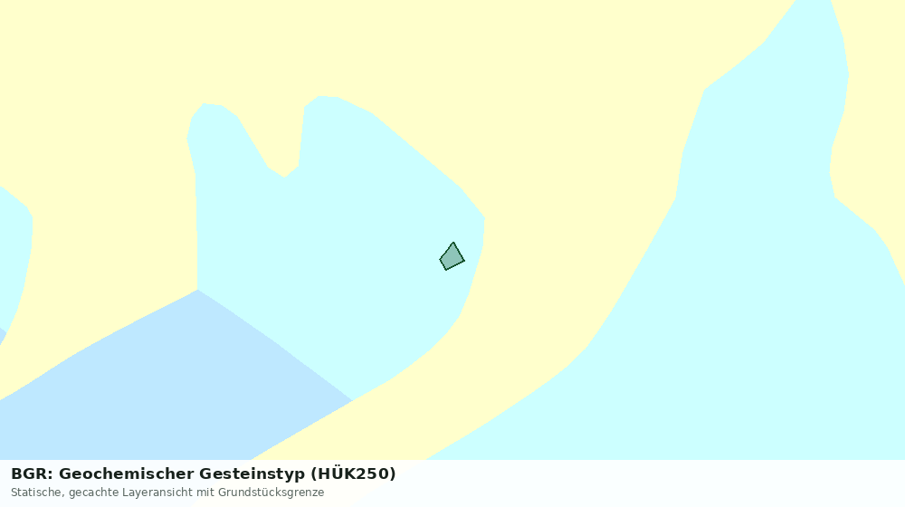 Statische Kartenansicht: BGR: Geochemischer Gesteinstyp (HÜK250)