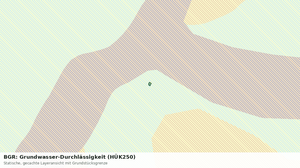 Statische Kartenansicht: BGR: Grundwasser-Durchlässigkeit (HÜK250)