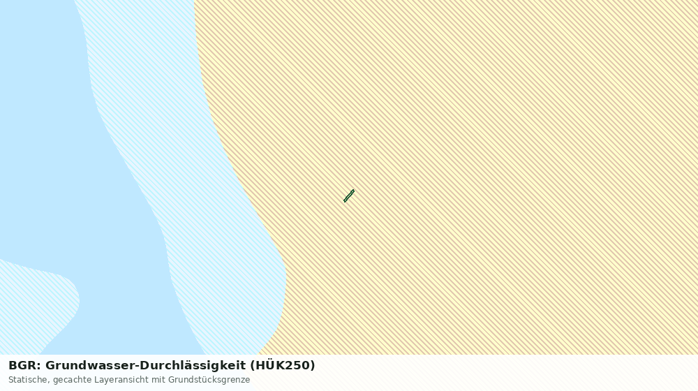 Statische Kartenansicht: BGR: Grundwasser-Durchlässigkeit (HÜK250)