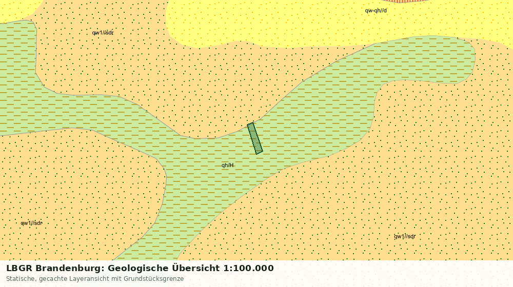 Statische Kartenansicht: LBGR Brandenburg: Geologische Übersicht 1:100.000