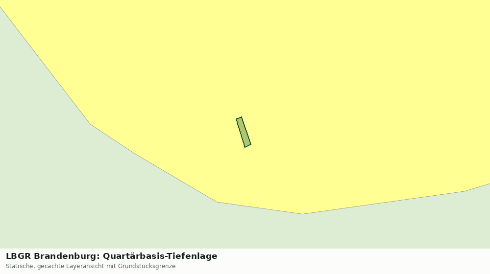 Statische Kartenansicht: LBGR Brandenburg: Quartärbasis-Tiefenlage