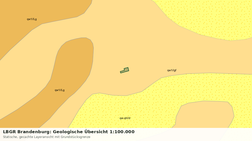 Statische Kartenansicht: LBGR Brandenburg: Geologische Übersicht 1:100.000