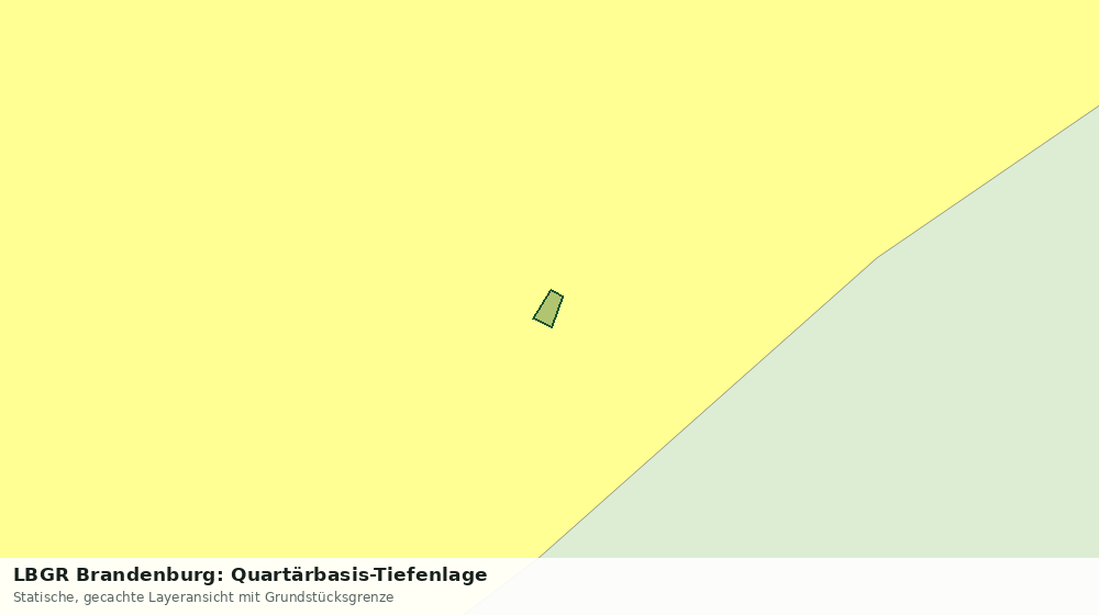 Statische Kartenansicht: LBGR Brandenburg: Quartärbasis-Tiefenlage