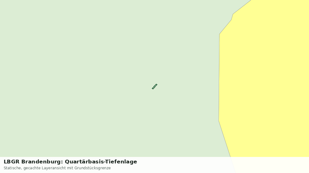 Statische Kartenansicht: LBGR Brandenburg: Quartärbasis-Tiefenlage