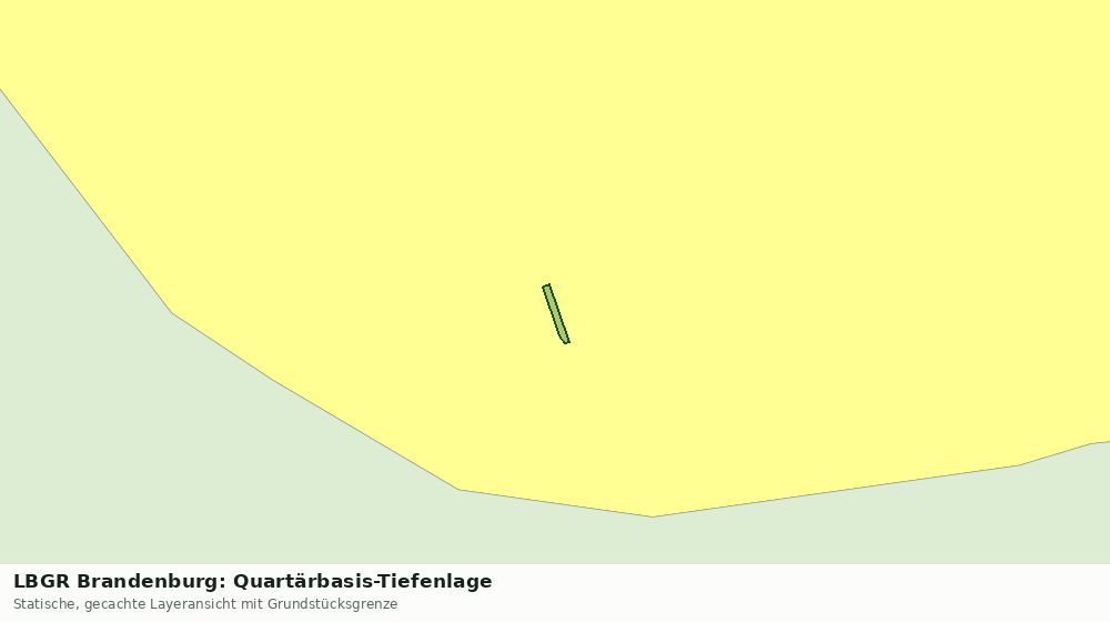 Statische Kartenansicht: LBGR Brandenburg: Quartärbasis-Tiefenlage