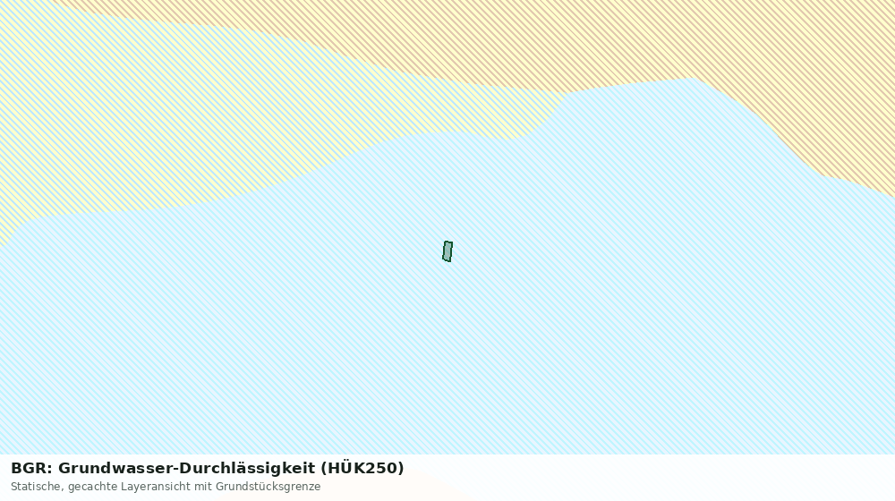 Statische Kartenansicht: BGR: Grundwasser-Durchlässigkeit (HÜK250)