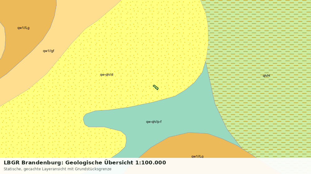 Statische Kartenansicht: LBGR Brandenburg: Geologische Übersicht 1:100.000