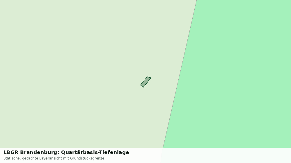 Statische Kartenansicht: LBGR Brandenburg: Quartärbasis-Tiefenlage