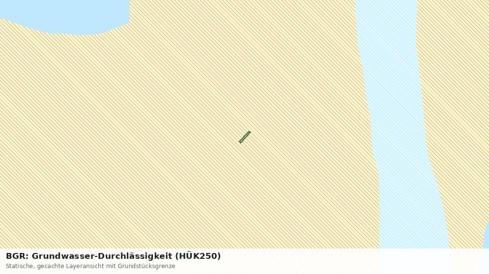 Statische Kartenansicht: BGR: Grundwasser-Durchlässigkeit (HÜK250)