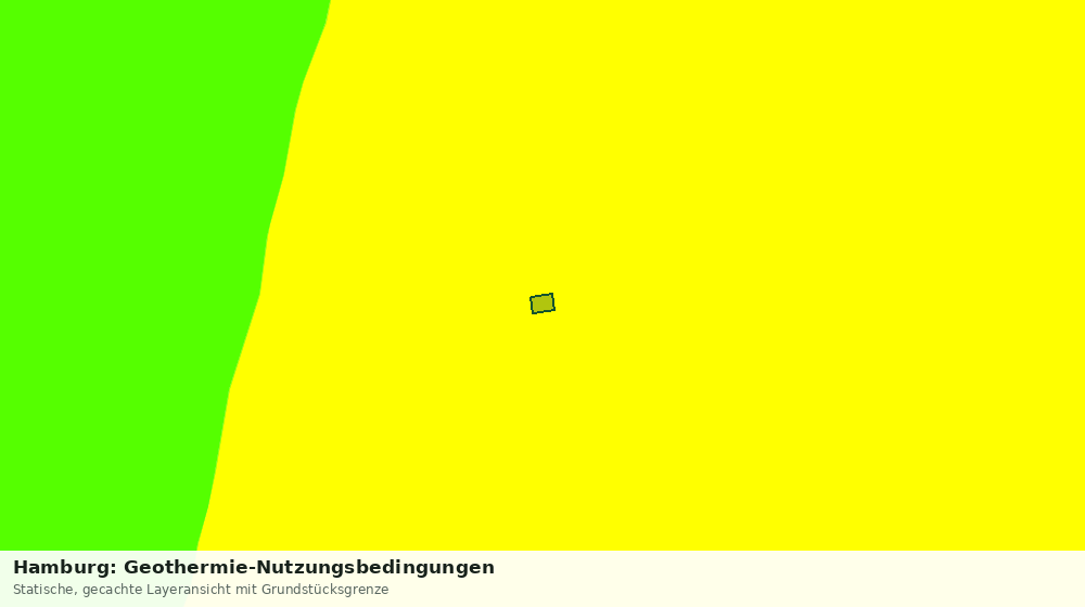 Statische Kartenansicht: Hamburg: Geothermie-Nutzungsbedingungen