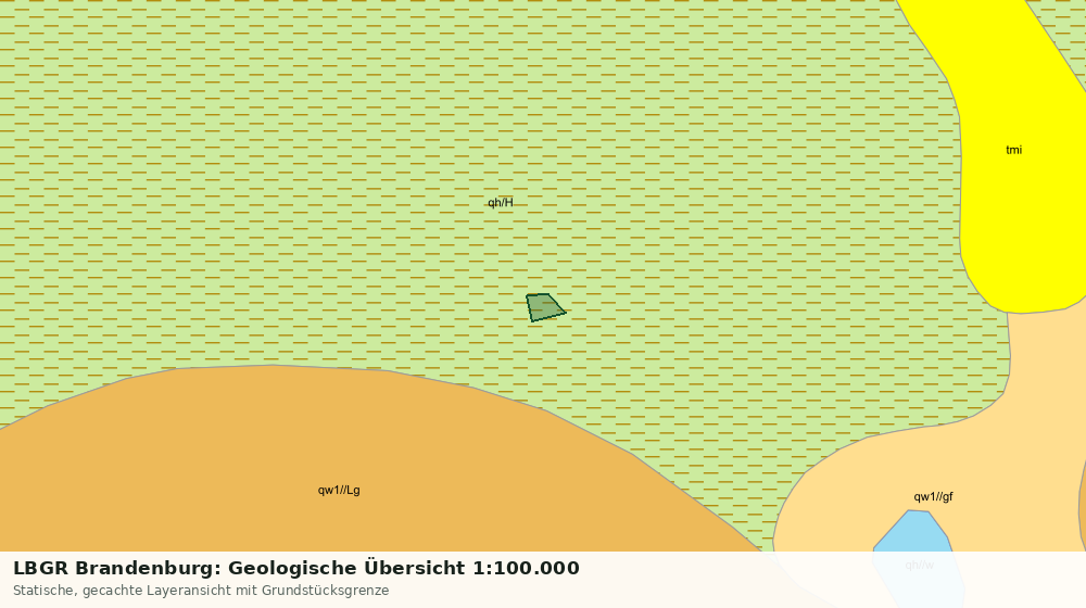 Statische Kartenansicht: LBGR Brandenburg: Geologische Übersicht 1:100.000