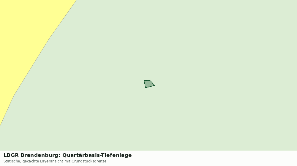 Statische Kartenansicht: LBGR Brandenburg: Quartärbasis-Tiefenlage