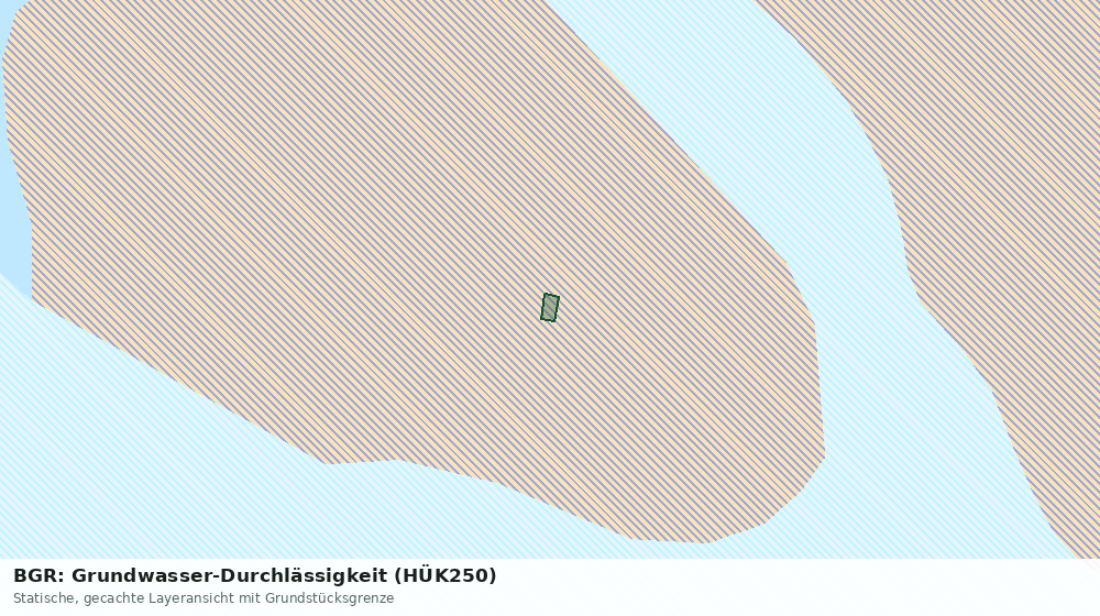Statische Kartenansicht: BGR: Grundwasser-Durchlässigkeit (HÜK250)