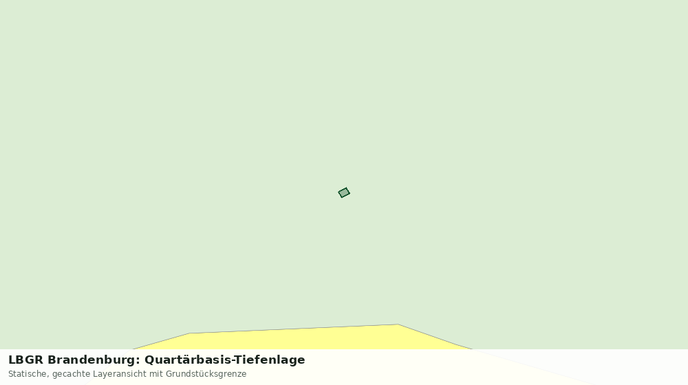 Statische Kartenansicht: LBGR Brandenburg: Quartärbasis-Tiefenlage