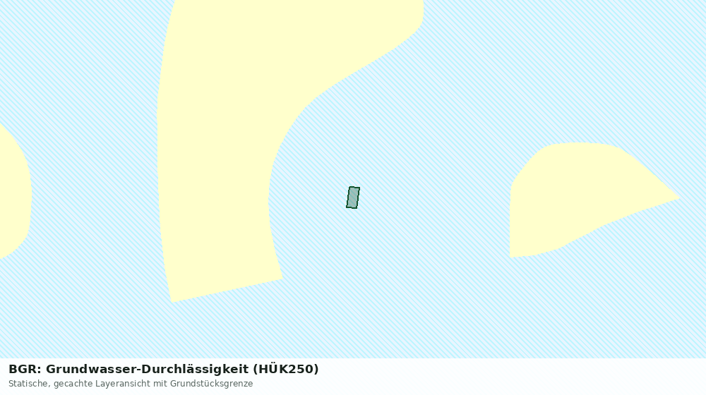 Statische Kartenansicht: BGR: Grundwasser-Durchlässigkeit (HÜK250)