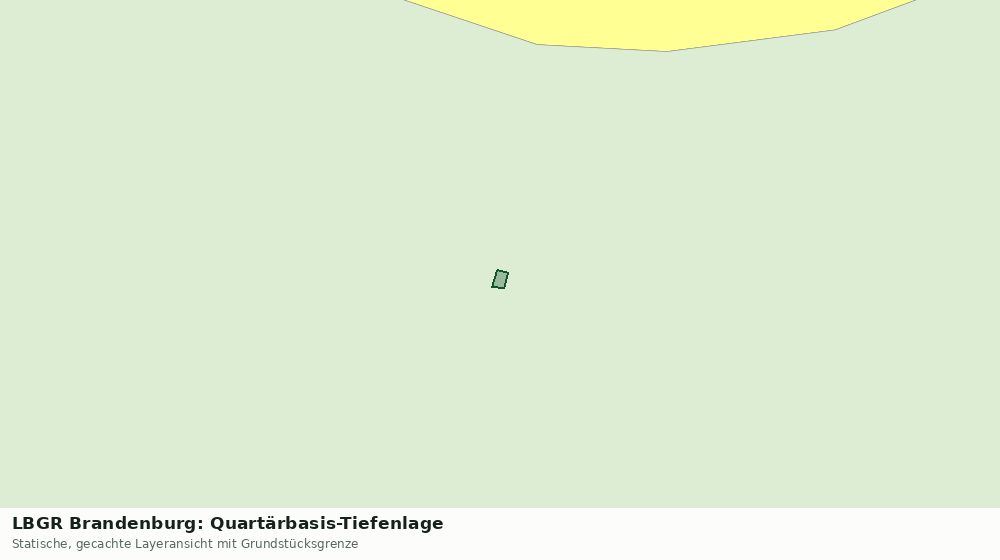 Statische Kartenansicht: LBGR Brandenburg: Quartärbasis-Tiefenlage