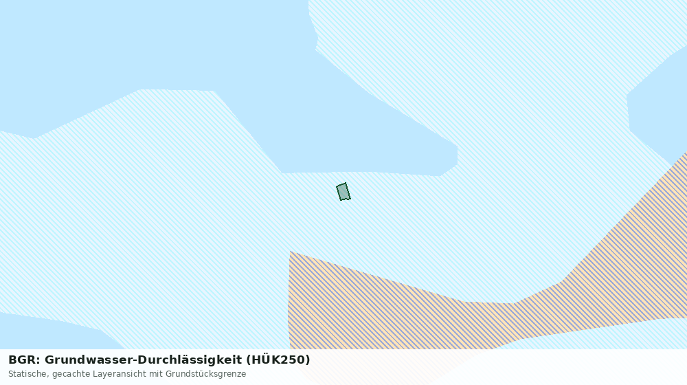 Statische Kartenansicht: BGR: Grundwasser-Durchlässigkeit (HÜK250)