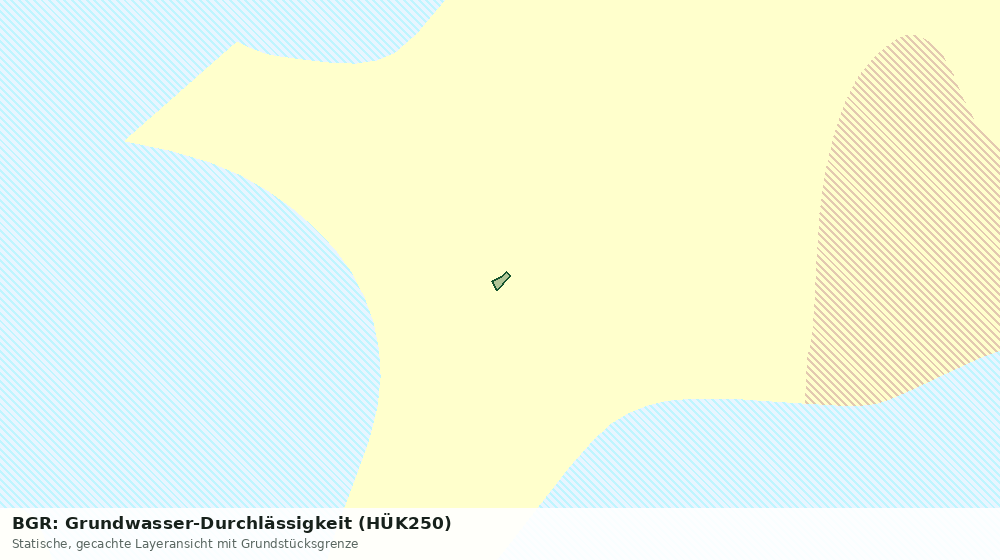 Statische Kartenansicht: BGR: Grundwasser-Durchlässigkeit (HÜK250)