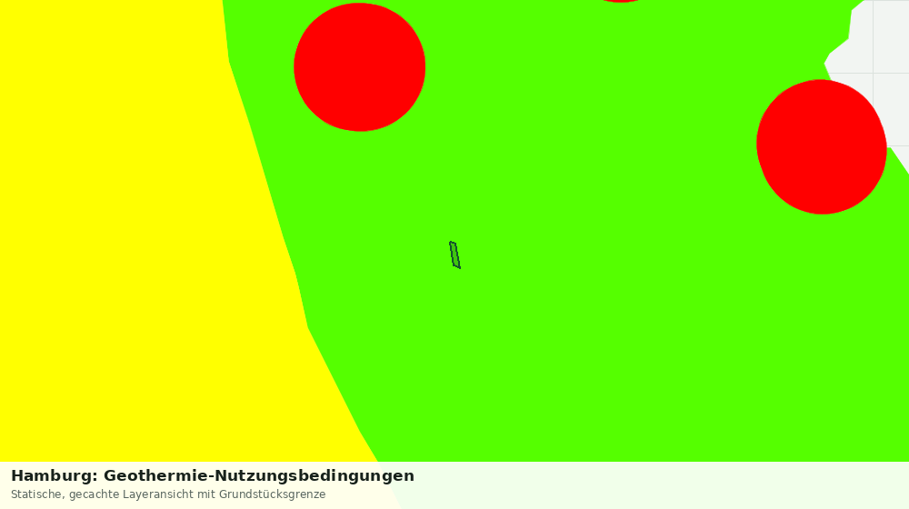 Statische Kartenansicht: Hamburg: Geothermie-Nutzungsbedingungen