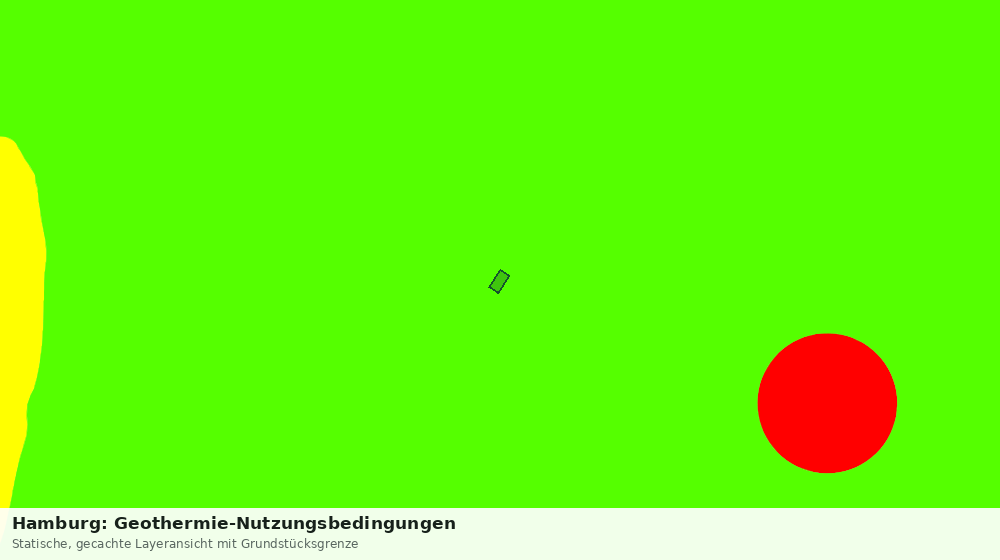 Statische Kartenansicht: Hamburg: Geothermie-Nutzungsbedingungen