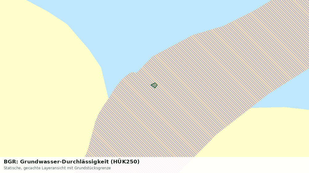 Statische Kartenansicht: BGR: Grundwasser-Durchlässigkeit (HÜK250)