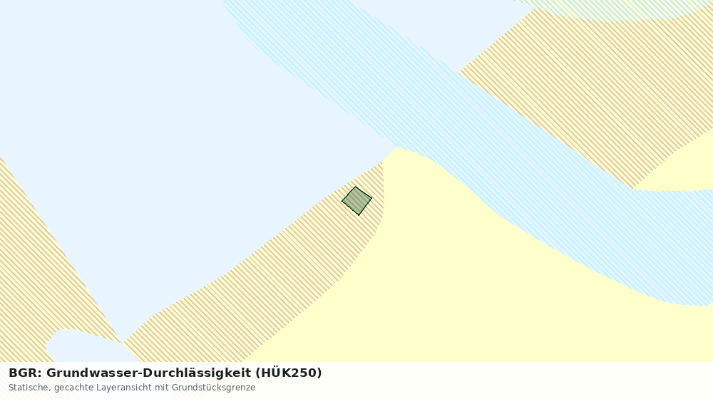Statische Kartenansicht: BGR: Grundwasser-Durchlässigkeit (HÜK250)