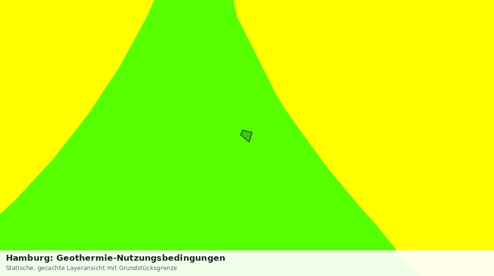 Statische Kartenansicht: Hamburg: Geothermie-Nutzungsbedingungen