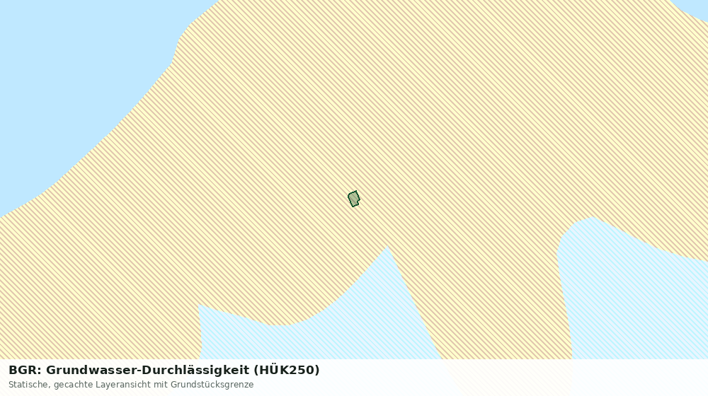 Statische Kartenansicht: BGR: Grundwasser-Durchlässigkeit (HÜK250)